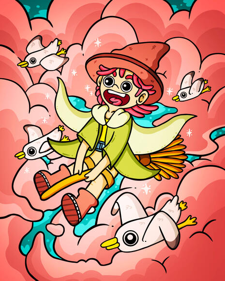 Wizards fly with Seagulls!